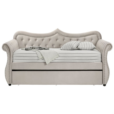Upholstered Twin Daybed With Trundle