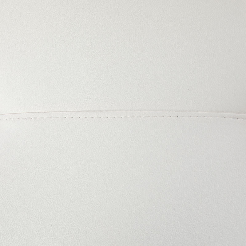Canapé et chaise longue avec repose-pieds Beesley, Orienté à droite, Simili cuir blanc, Naturel