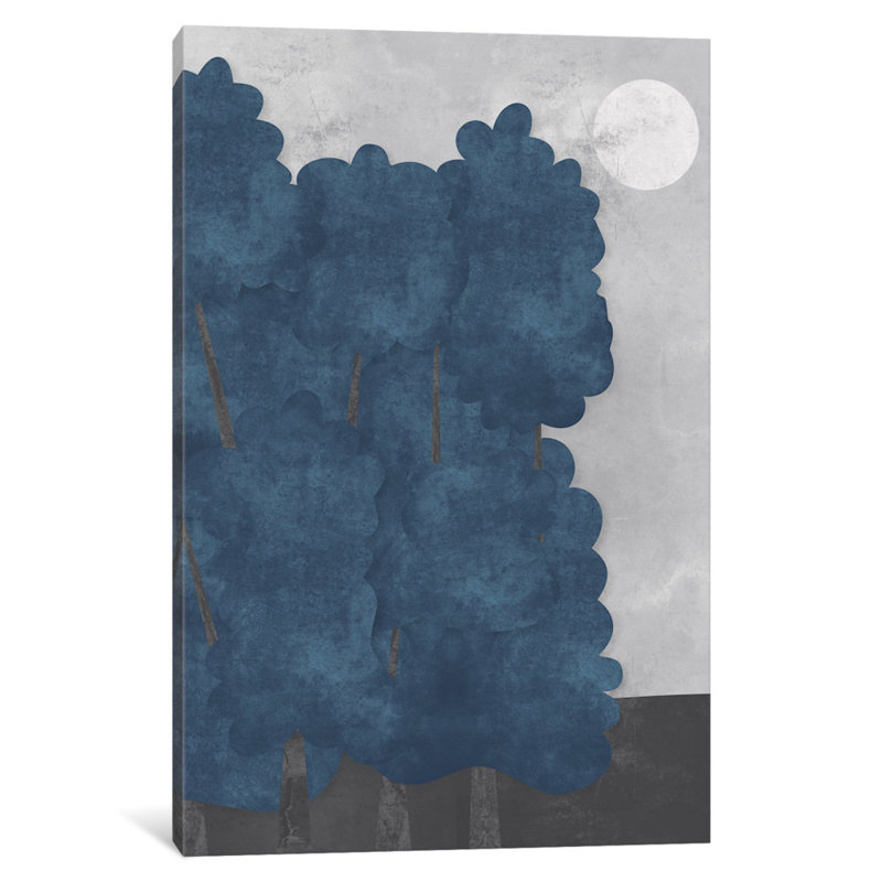 « trees », impression sur toile tendue, H 60 po x l 40po x P 1,5 po, Pas de tapis, Toile tendue