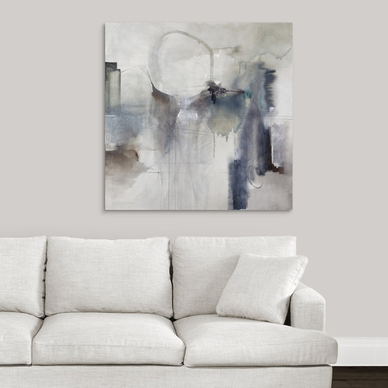 « effluent ii », peinture sur toile, H 36 po x l 36 po x P 1,25 po, Toile tendue