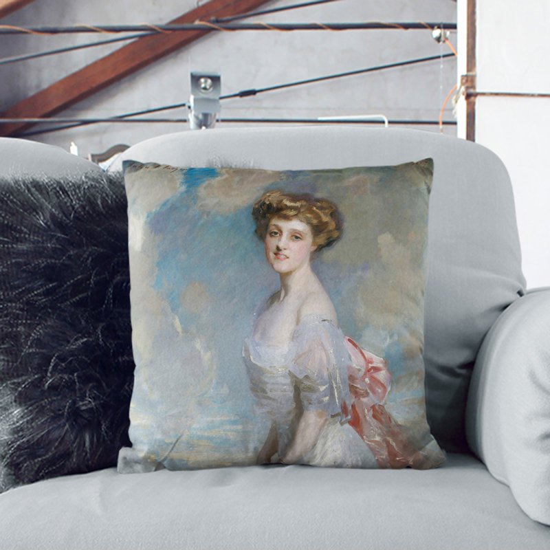 Portrait Of A Lady By John Singer Sargent Square Throw Cushion, 55cm H x 55cm W x 20cm D