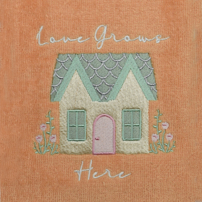 Super Absorbent 3 Pack Cotton Tea Towels - Love Grows Here