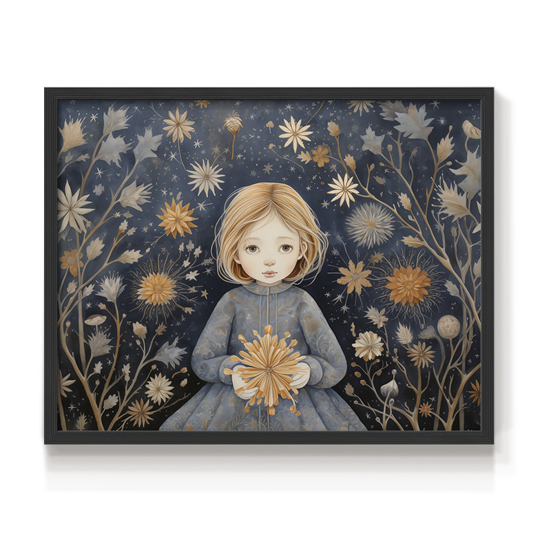 Angels From Above-CXIII -Framed Print - Restickable, 8" H x 10" W, Black