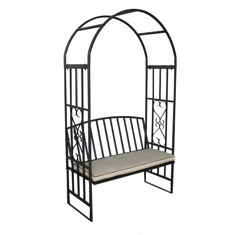 Beaconsdale Steel Bench with Arbour