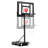 Danrelax Adjustable Height Rust Resistant Steel Portable Full-Size Basketball Hoop with Basketball(s) Included and Static / Fixed set of 1-95324909