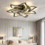 Ventilateur de plafond moderne à motif floral avec éclairage intégré, ventilateur de plafond discret avec télécommande pour chambre, ventilateur de plafond encastré avec éclairage DEL à intensité variable, 6 vitesses, éclairage de plafond avec minuterie