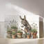 «Gardening Donkey», art sur toile aquarelle fantaisiste