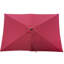 Parasol de patio rectangulaire de 9 pi x 6 pi - Housse d'extérieur imperméable à l'eau avec manivelle et rouille inclinable - Mât en acier 40+ pour la cour, le jardin, la piscine et la piscine-131379661