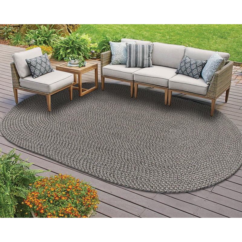 Tapis intérieur / extérieur Avriel, Oval 8 pi x 10 pi