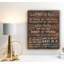 Art textuel sur toile tendue Classroom Rules-31597648