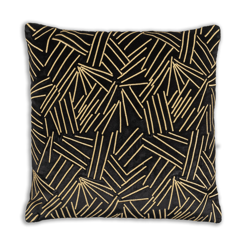 Zora Black And Gold Pillow