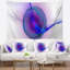 Tapisserie abstrait abstrait à motif fractal blue-28497754