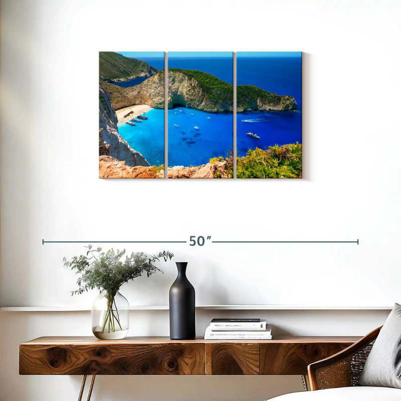 Gillard Navagio Beach Paradise, H 20 po x l 33 po