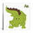 Nathan A is for Alligator - Print on Canvas-16558390