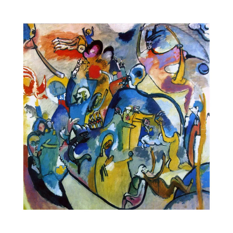 All Saints Day II by Wassily Kandinsky - Wrapped Canvas Painting, 93.98 cm H x 93.98 cm W x 3.175 cm D
