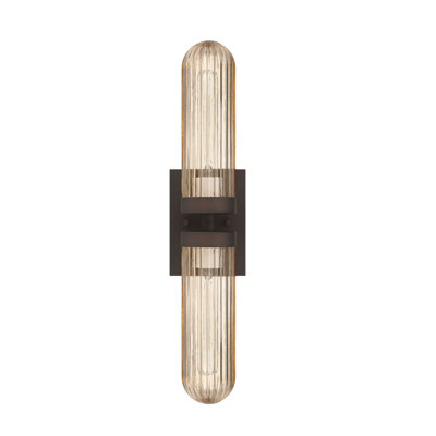 Hunter x Jasmine Roth Beverly Glen 2 Light Bathroom Vanity Wall Light Fixture