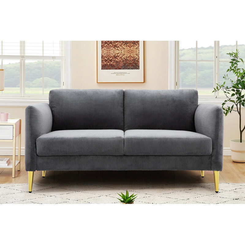 60.65 " Corduroy Loveseat