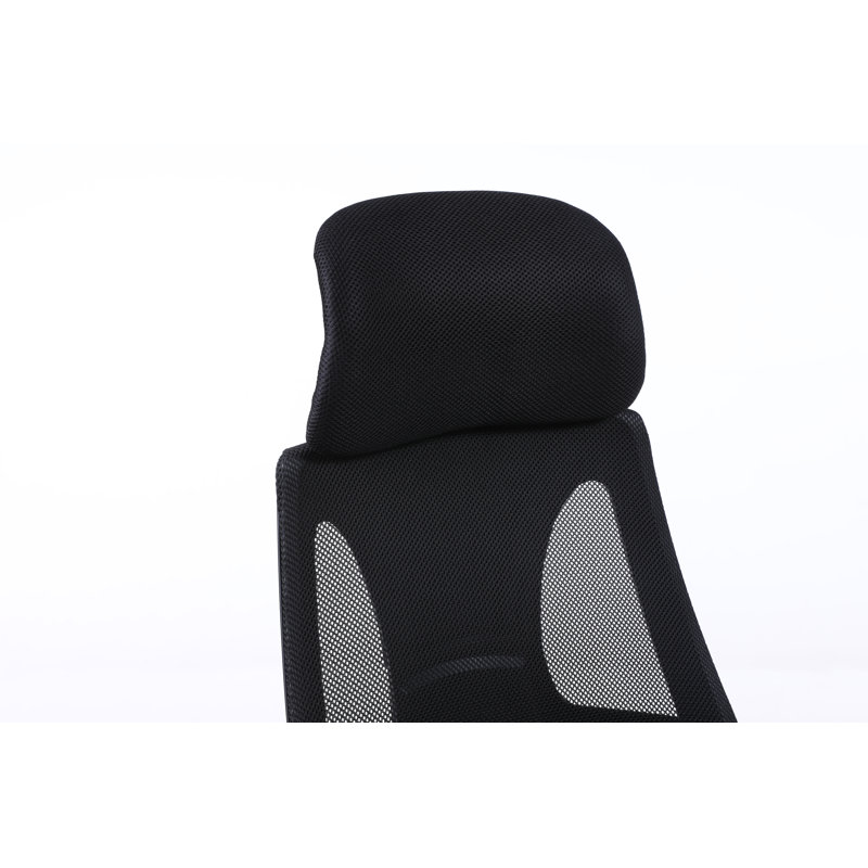 Mesh Executive Chair with Headrest, Black