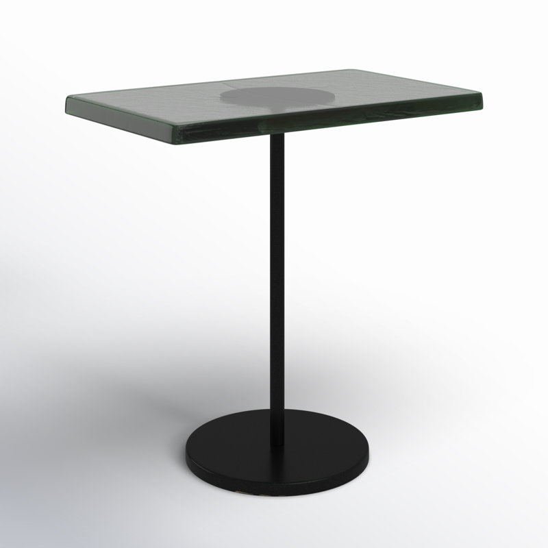 Birkett Glass Top End Table