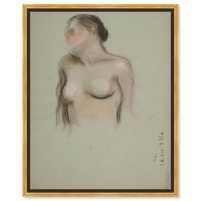 Partie d'une toile de croquis, figure féminine classique, Art par Art Remedy