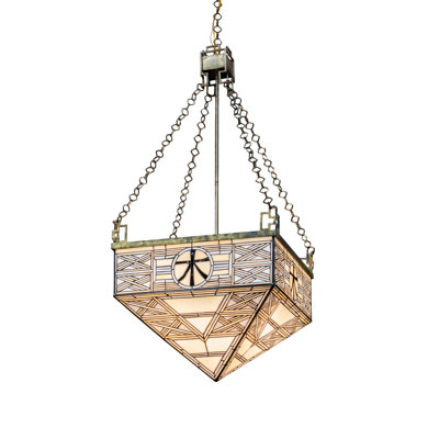 Luminaire suspendu carré 21 po Shu