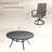8-Person Patio Dining Set With Swivel Chairs-1749482952