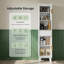 Armoire de rangement de 67 po de hauteur avec garde-manger cannelé et étroit avec tiroir et 2 portes-1509906573