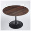 42.1" Mid-century Tulip Dining Table, Round Walnut MDF Top Pedestal Table for 4-6 People, Modern Leisure Coffee Table/End Table-576654877-576654851