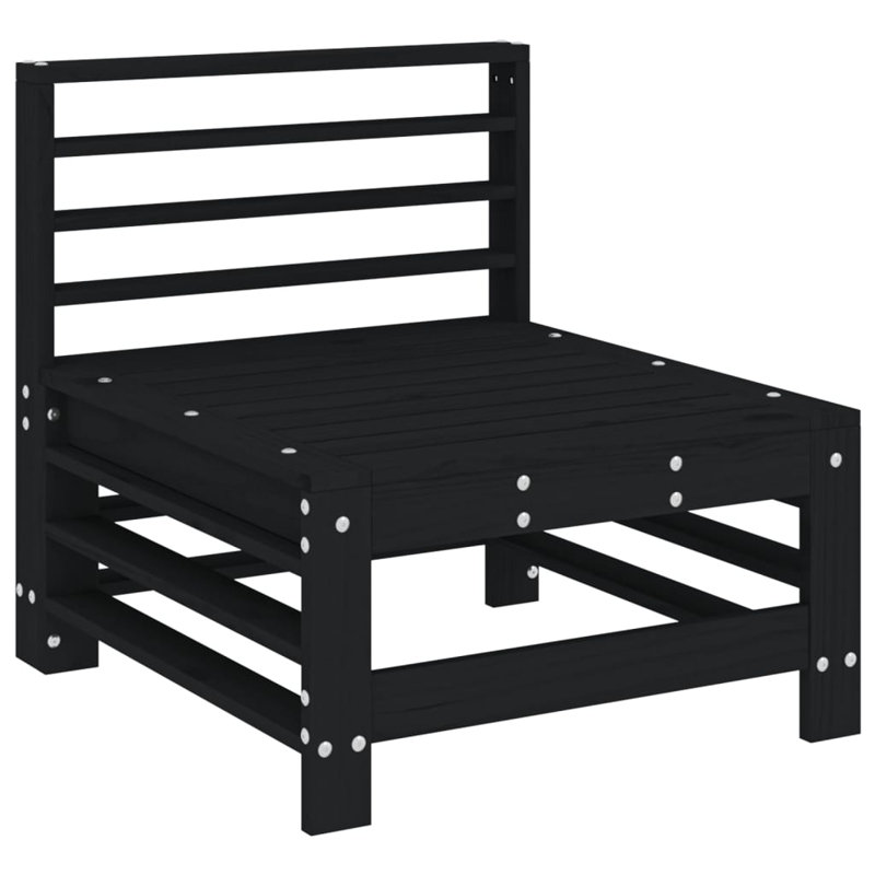 57.5cm Wide Rectangle Patio Sofa, Black