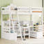 Loft Bed With Storage Shelves, Bed Frame Drawers And Desk-1407453995