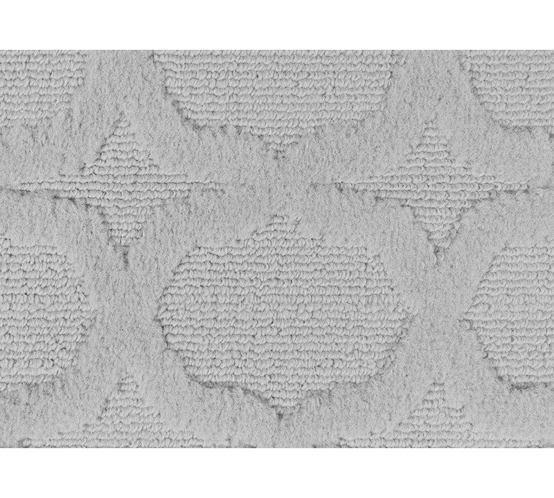 Togut Non-Slip Polypropylene Silver Area Rug, Rectangle 3' x 5'