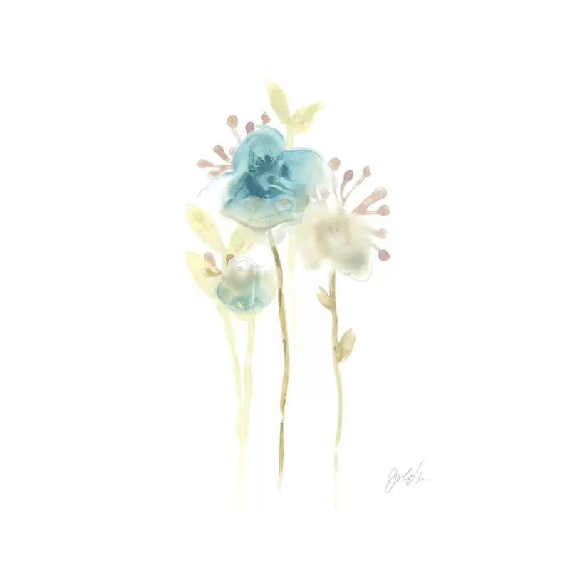 Bluebell I by June Erica Vess - Wrapped Canvas Painting, 20.32 cm H x 30.48 cm W