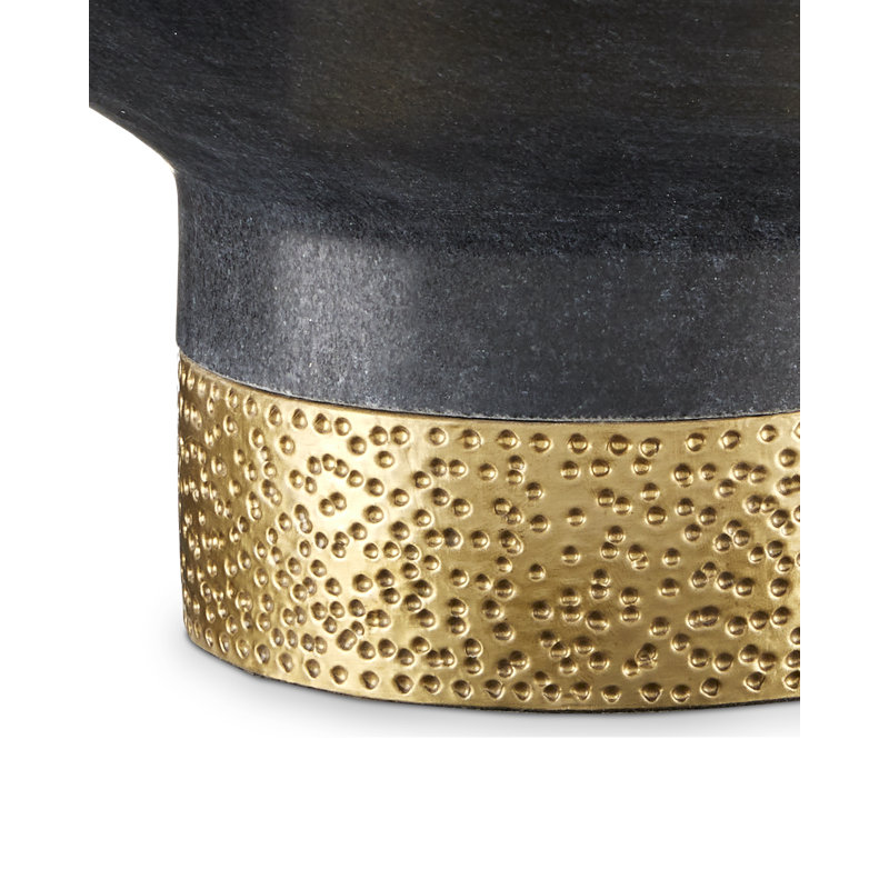 Vincent Decorative Bowl, Black/Brass