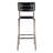 Tarak 30 in. Seat Height Leather and Iron Bar Height Stool with Back and Footrest-1881011089