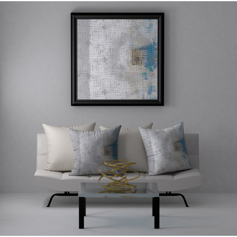 Abstract Reversible Throw Pillow, 20" x 20"