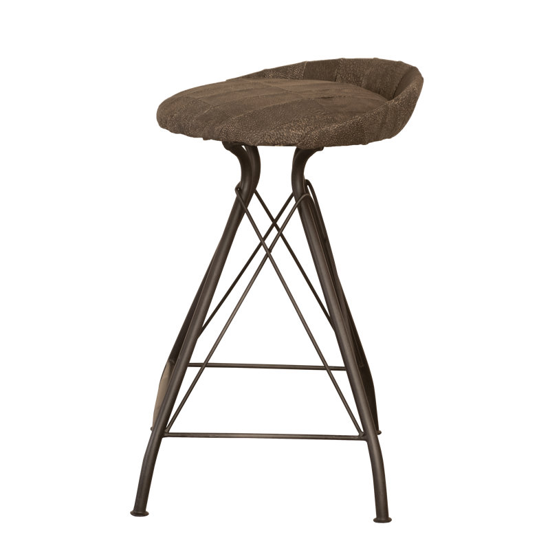 Tabouret de comptoir pivotant 25 po Donette, Gris Elbridge