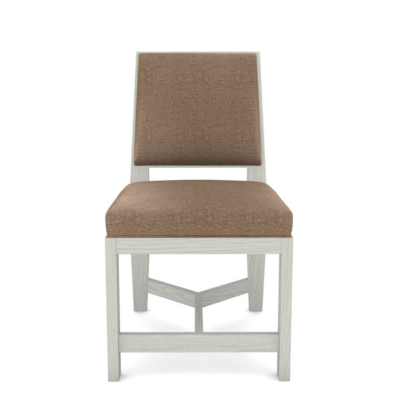 Thom Filicia Home Upholstered Back Side Chair, Nadia Earth, Casa Blanca