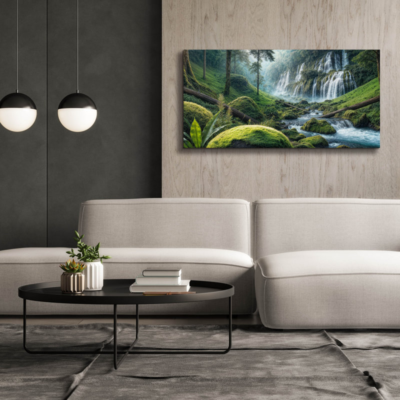 Art mural sur toile Gloriano «Magical Greenery» par Rey Klimt, H 30 po x l 60 po