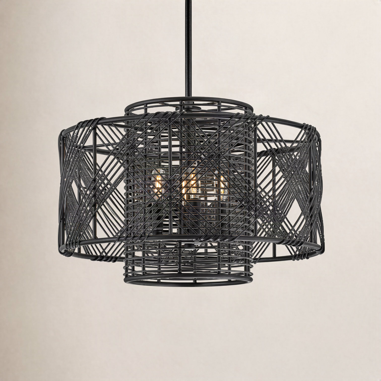 Brooke 4-Light Chandelier, Black