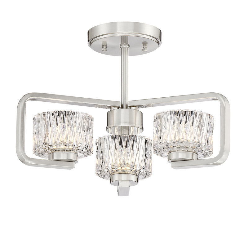 Luminaire suspendu tambour 3 lumières lustre Turnbow