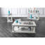 Mobilier de salon rustique de style rustique blanc antique 1pc