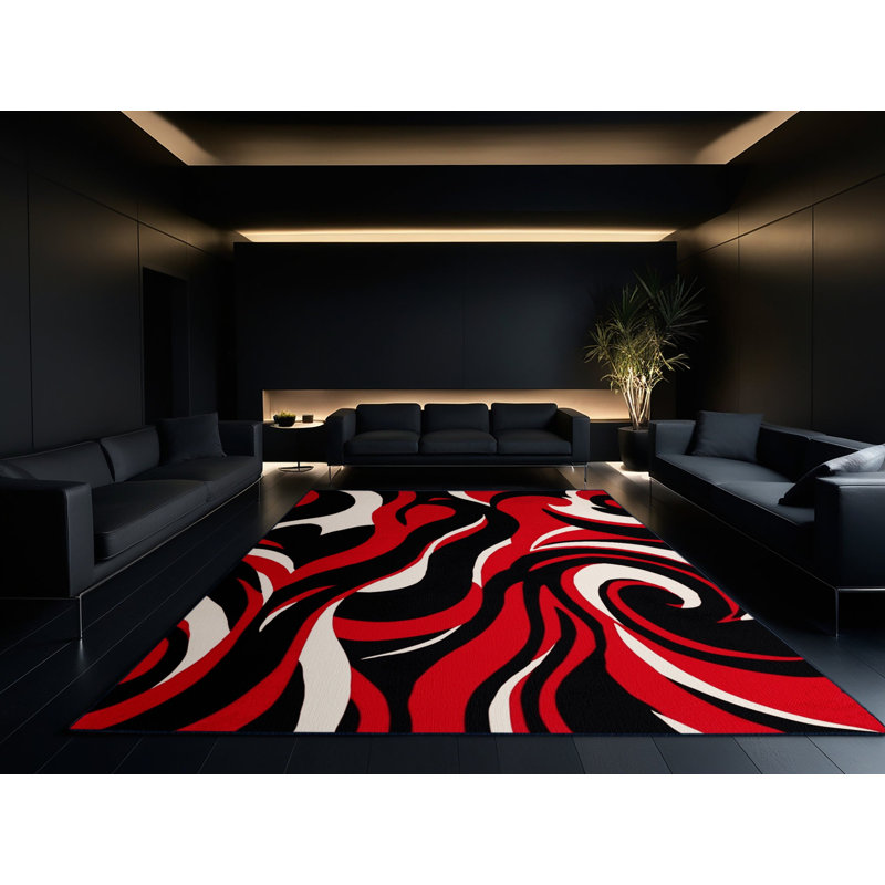 Cerise Tide Rug, Rectangle 2' x 3'