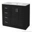 Armoire de meuble-lavabo de 36 po avec lavabo en céramique, 3 tiroirs et portes à fermeture douce-274001201