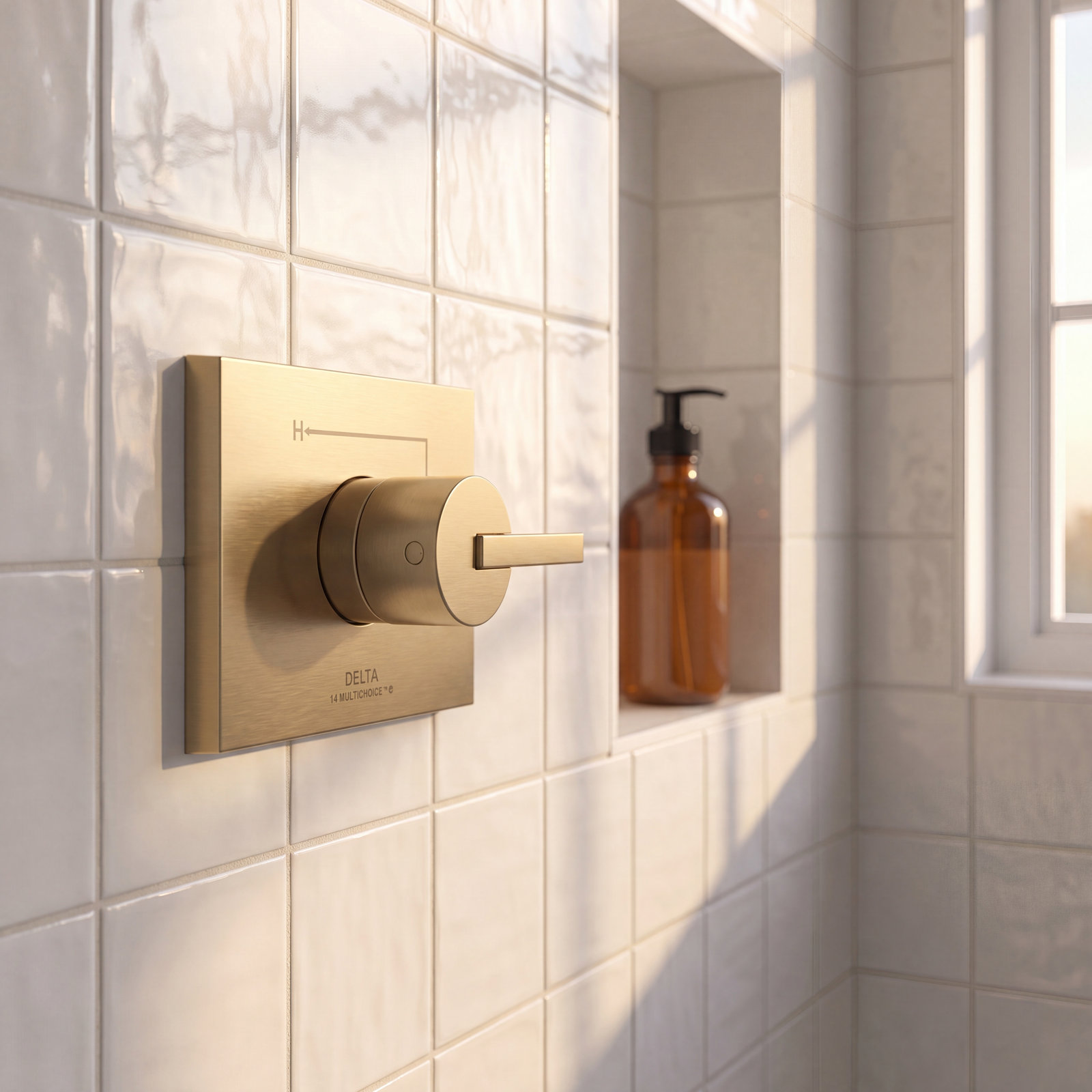 Vero Faucet Trim with Lever Handles, Brilliance Champagne Bronze