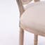 Chaise de salle à manger en bois massif de style français, ensemble de 2