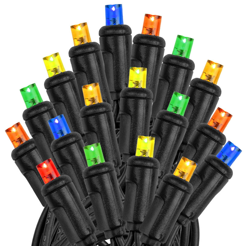 Guirlande lumineuse 50 lumières, Rouge / Vert / Jaune