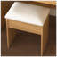 Table de coiffeuse compacte avec miroir à DEL, prise de courant et tabouret