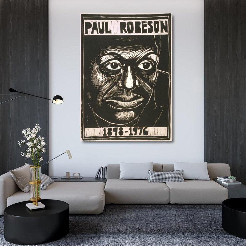 "Paul robeson, 1898-1976" par Rachael Romero - Art mural sur toile tendue avec châssis