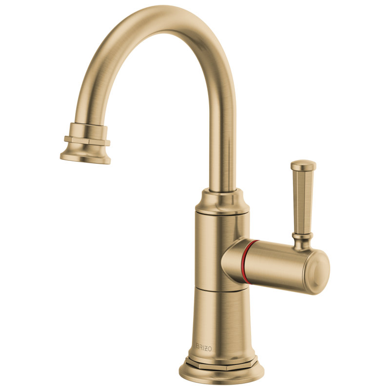 Rook® Bar Faucet with Handles and Supply Lines, Luxe Gold