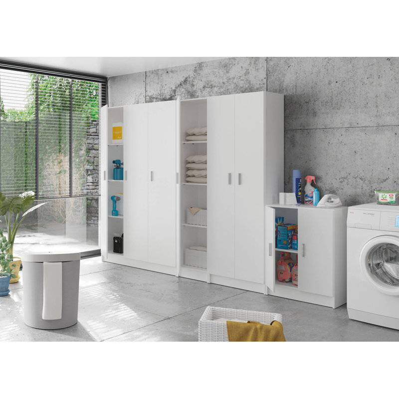 Cassella Multipurpose Cabinet Memphis, Low Auxiliary Cabinet With 2 Doors, Shoe Rack With Shelf